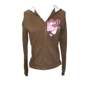 Brown Roxy Zip Hoodie